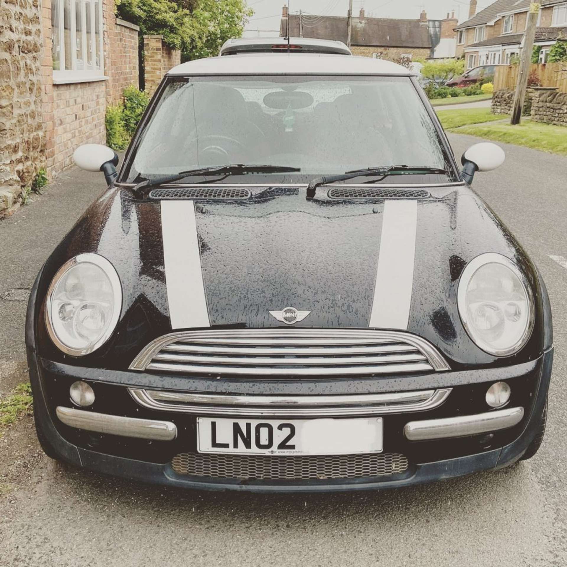 Mini Coops in house style duotone